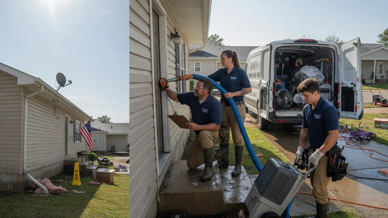 Ceiling Water Damage Restoration in Channing, MI near me